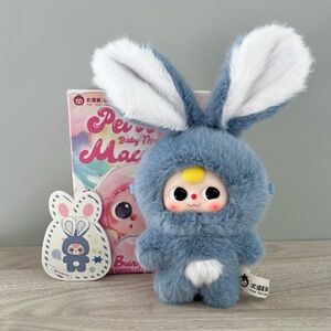 Baby Three Petit Macaron Cute Bunny Plush Pendant - Brownie